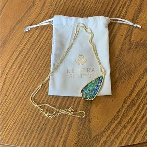 Kendra Scott Gold Abalone Necklace